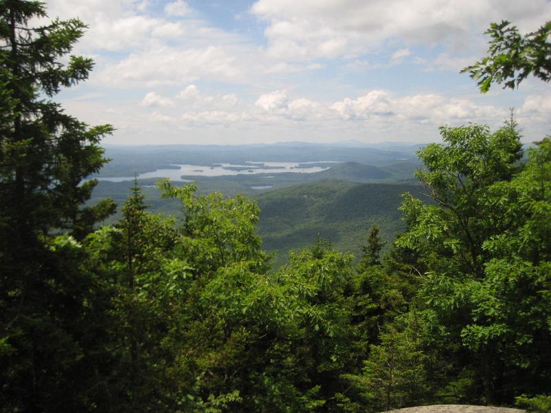 Israel (7).JPG - About 3/4ths of the way up the trail was a nice view of Squam lake.